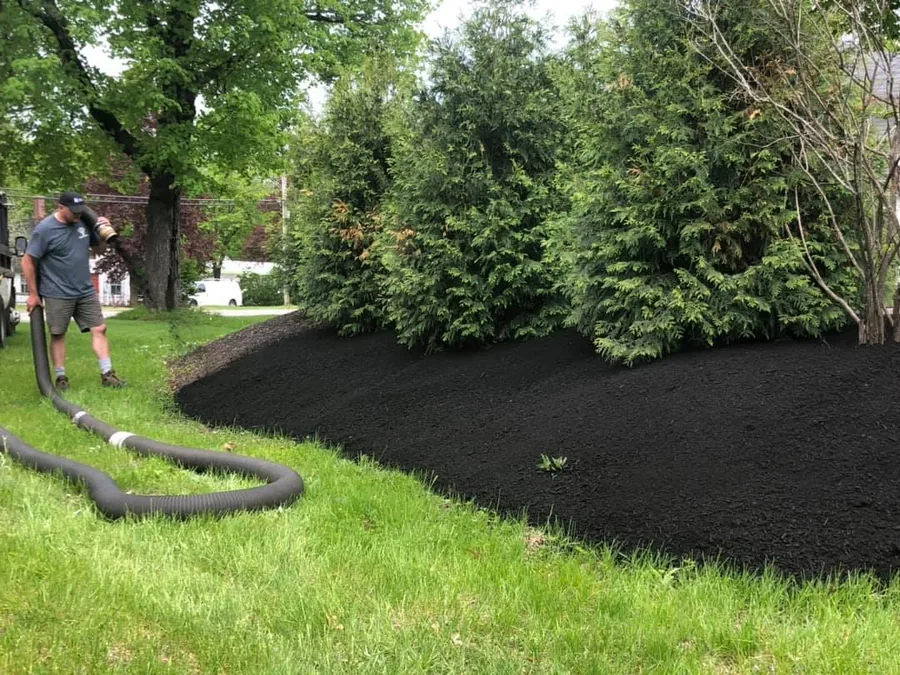 Kyle Poirier Landscaping LLC crew at work