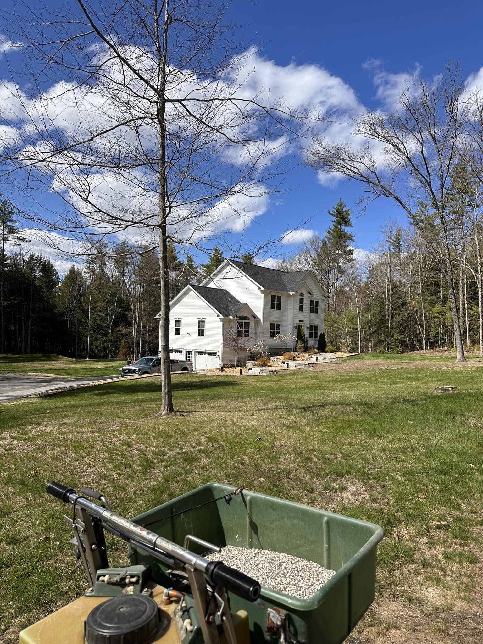 Professional fertilizer application equipment used on NH lawns by Kyle Poirier
